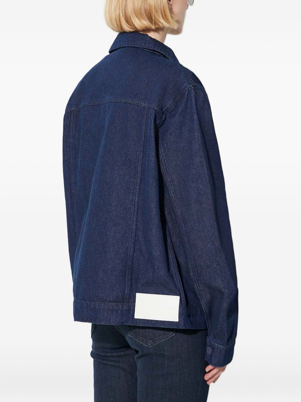 denim panelled jacket - 4