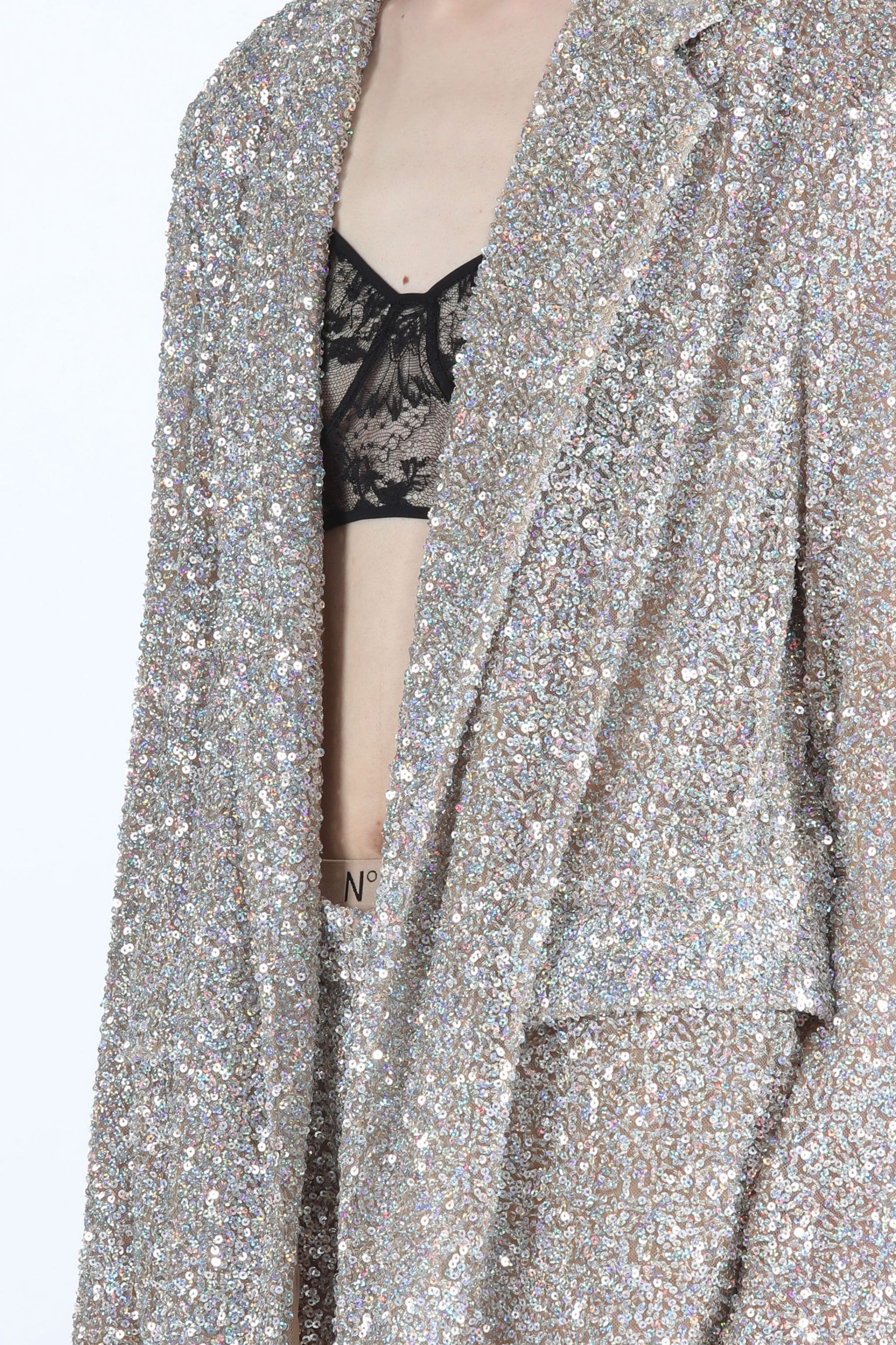 OVERSIZED SEQUIN BLAZER - 5