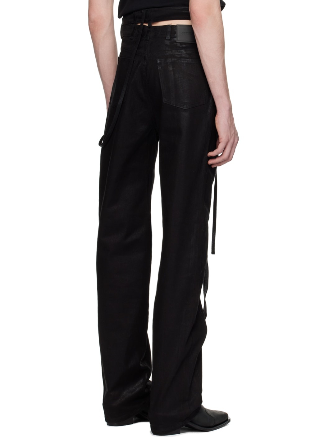 SSENSE Exclusive Black Signature Wrap Jeans - 3
