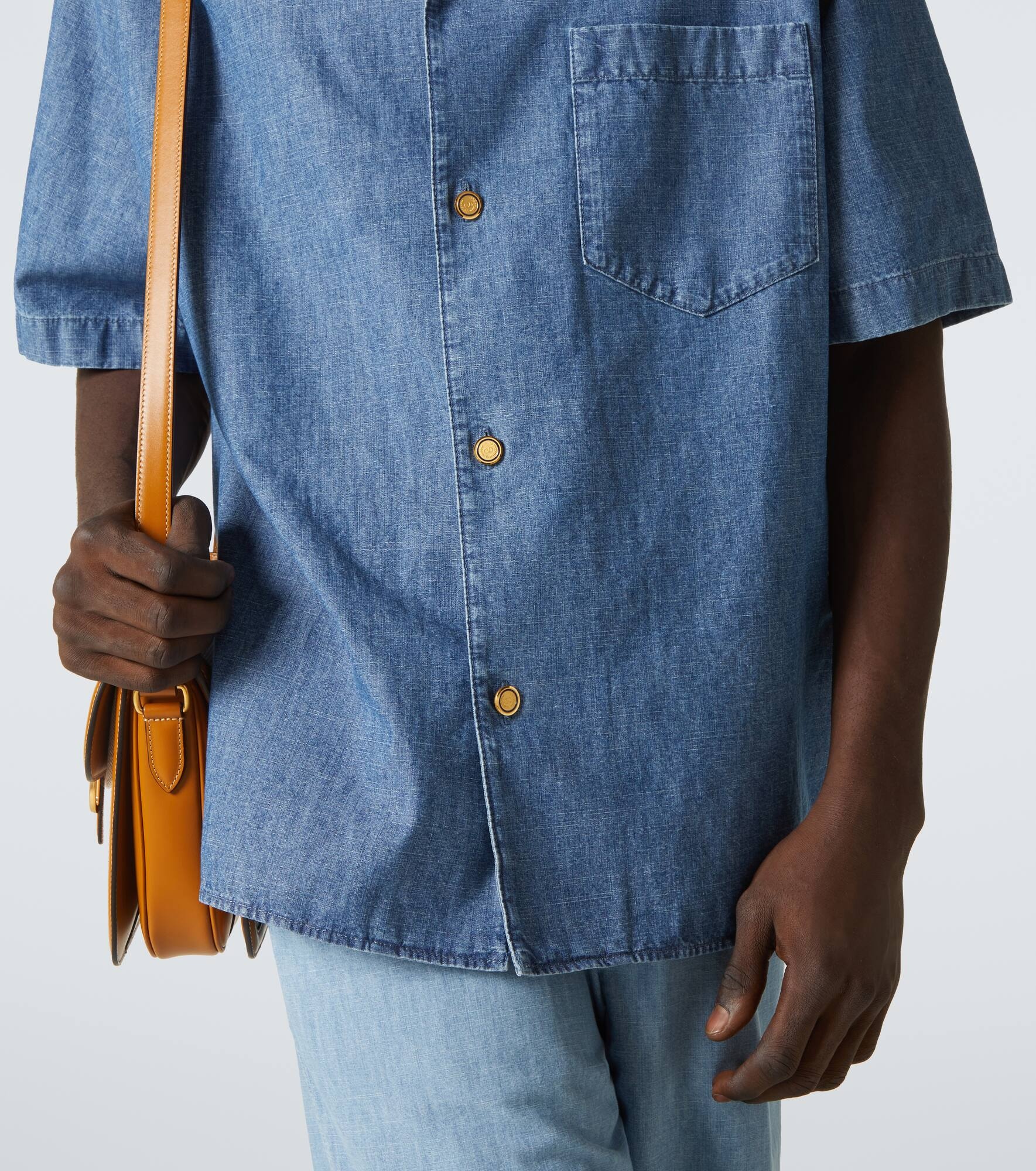 Denim bowling shirt - 6