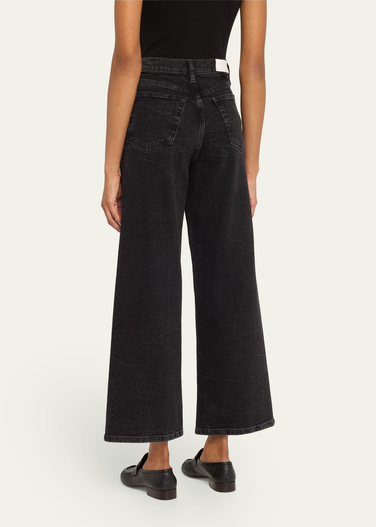 High-Rise Wide Crop Jeans - 3
