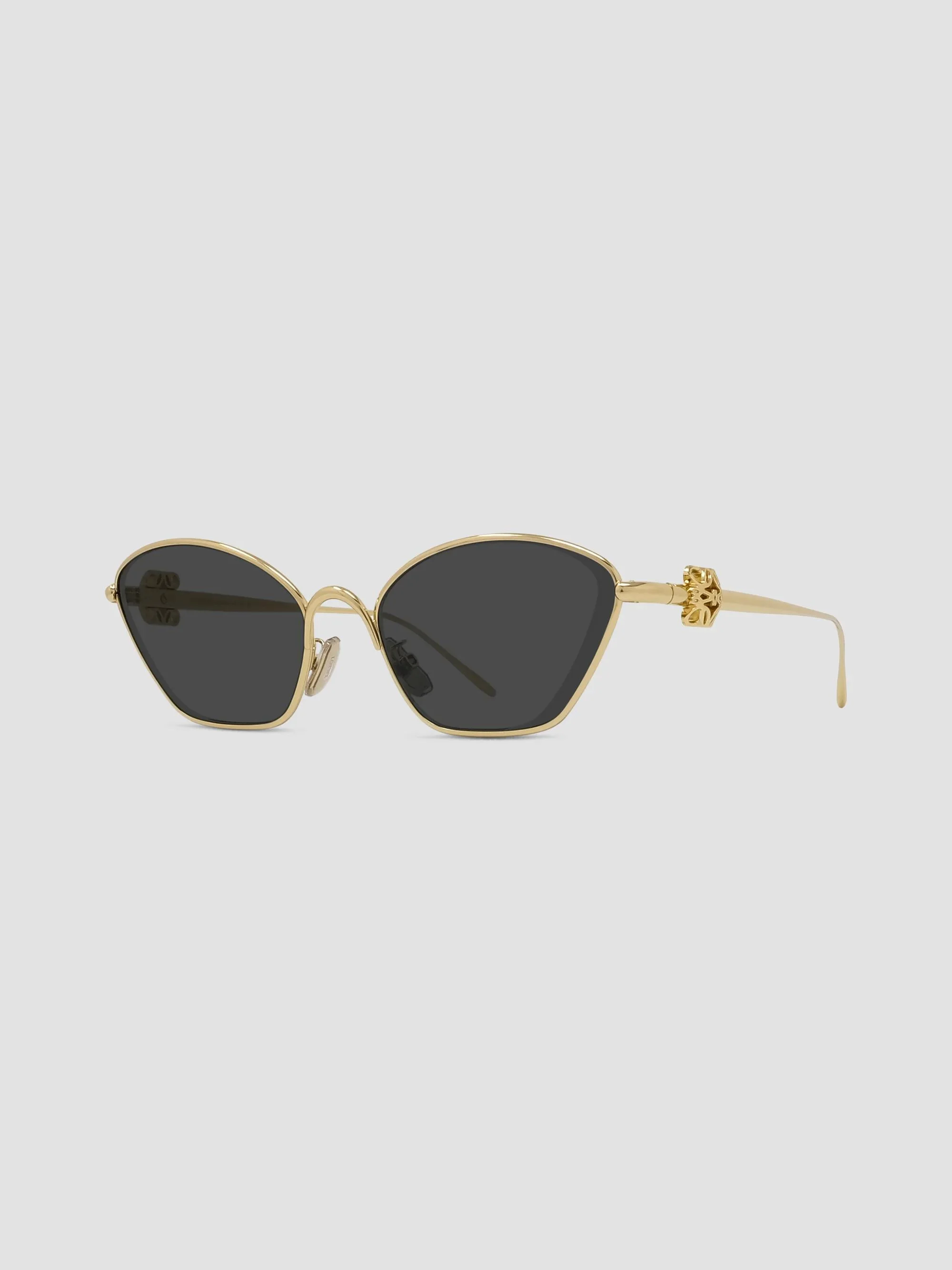 Women's Anagram 57MM Cat-Eye Sunglasses - Gold Black - 1
