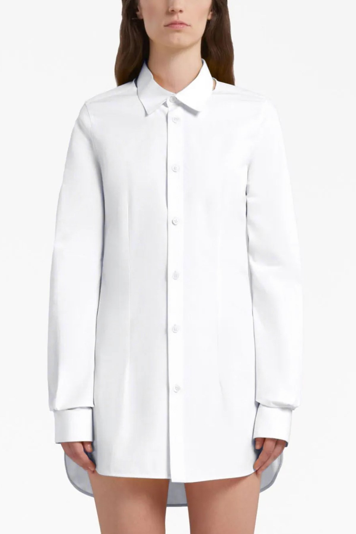 Cut-out collar shirt - 2