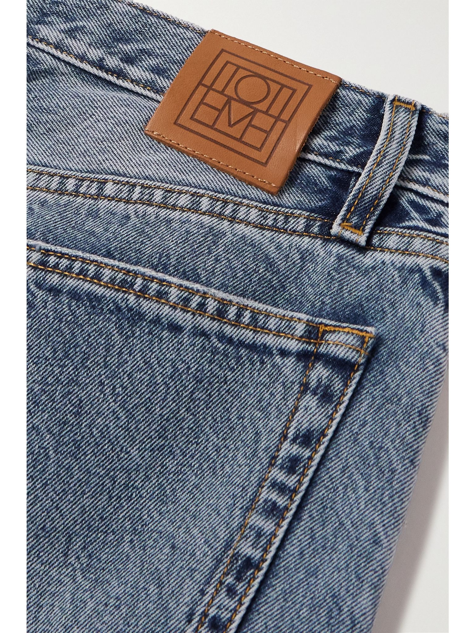 Twisted Seam high-rise straight-leg jeans Light denim - 6