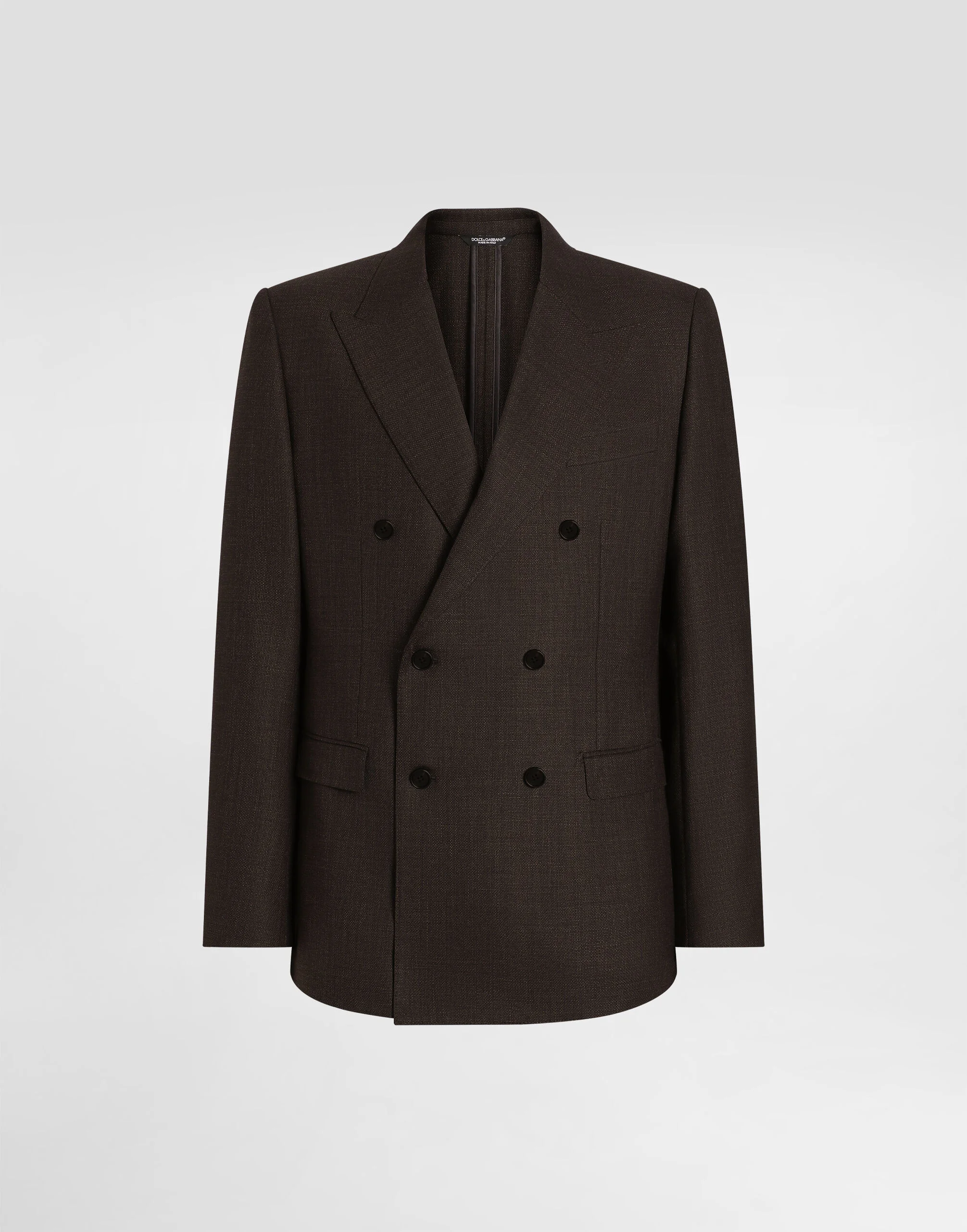 Double-breasted taormina wool jacket - 1