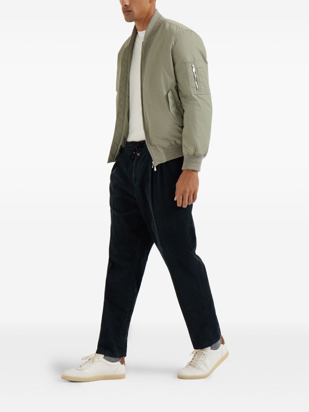 drawstring tapered trousers - 2
