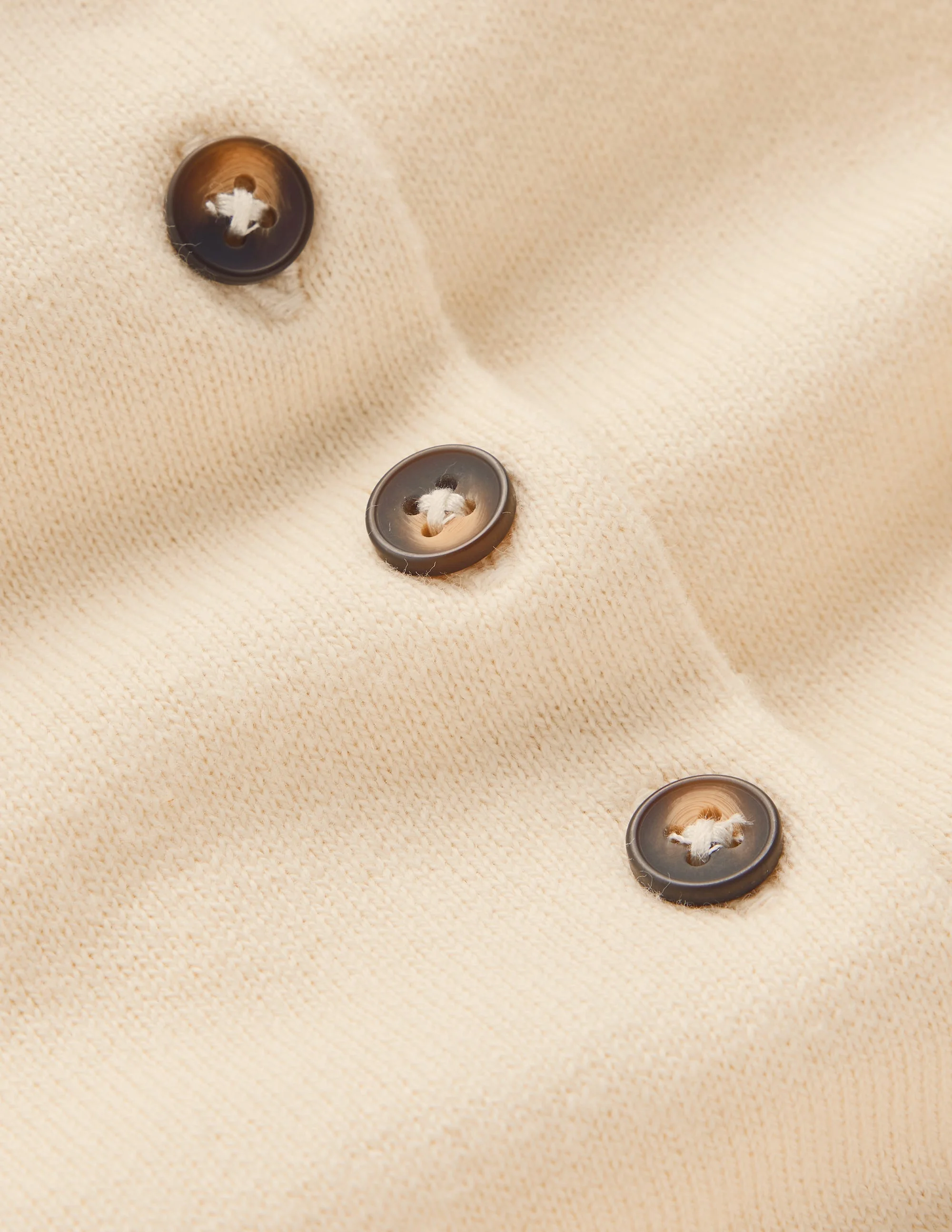 Collared Knitted T-shirt-Ivory, Navy - 1