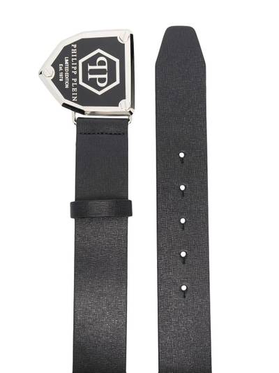 PHILIPP PLEIN logo-plaque leather belt outlook