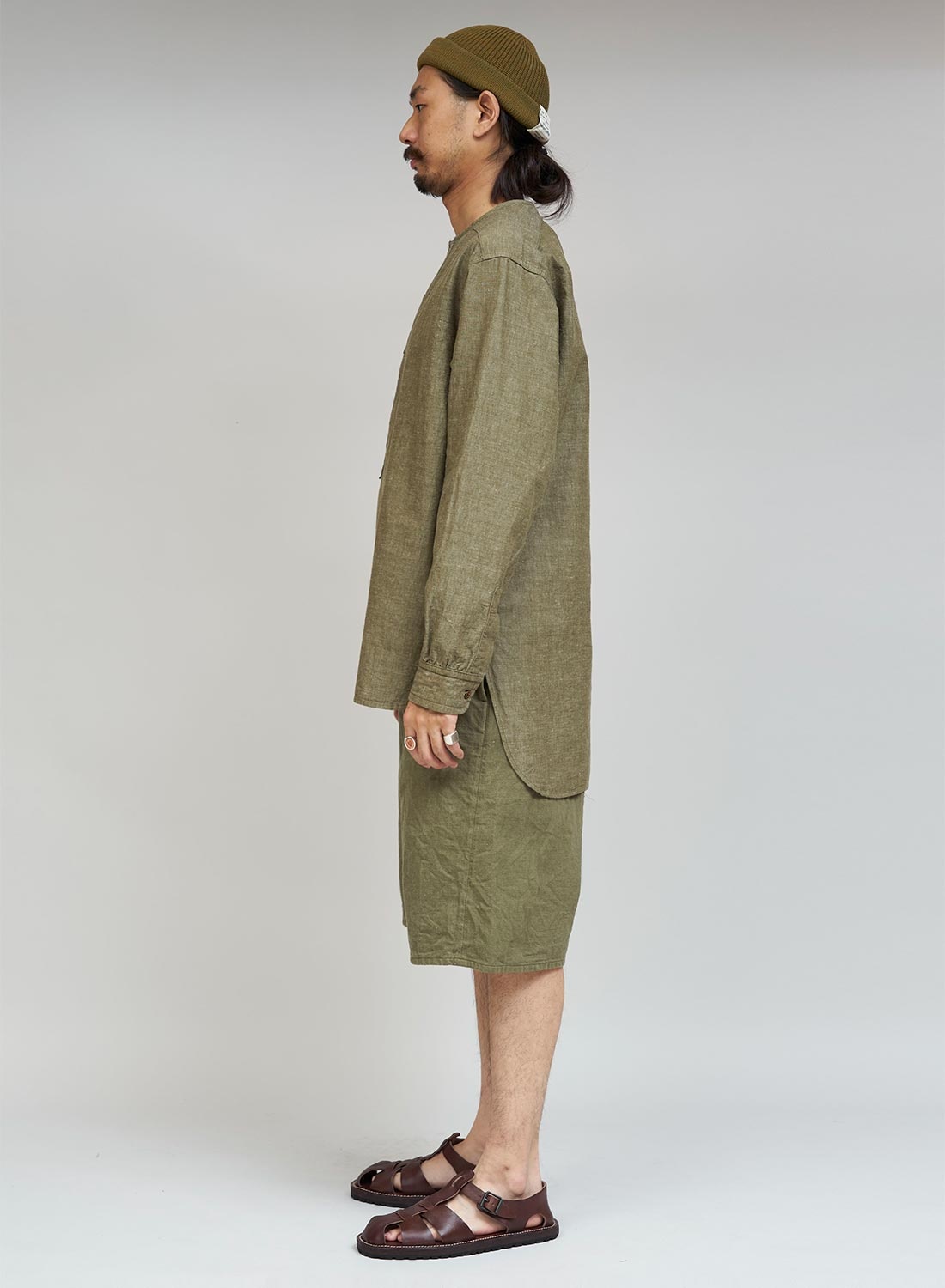 French Army Shirt in Green - 3