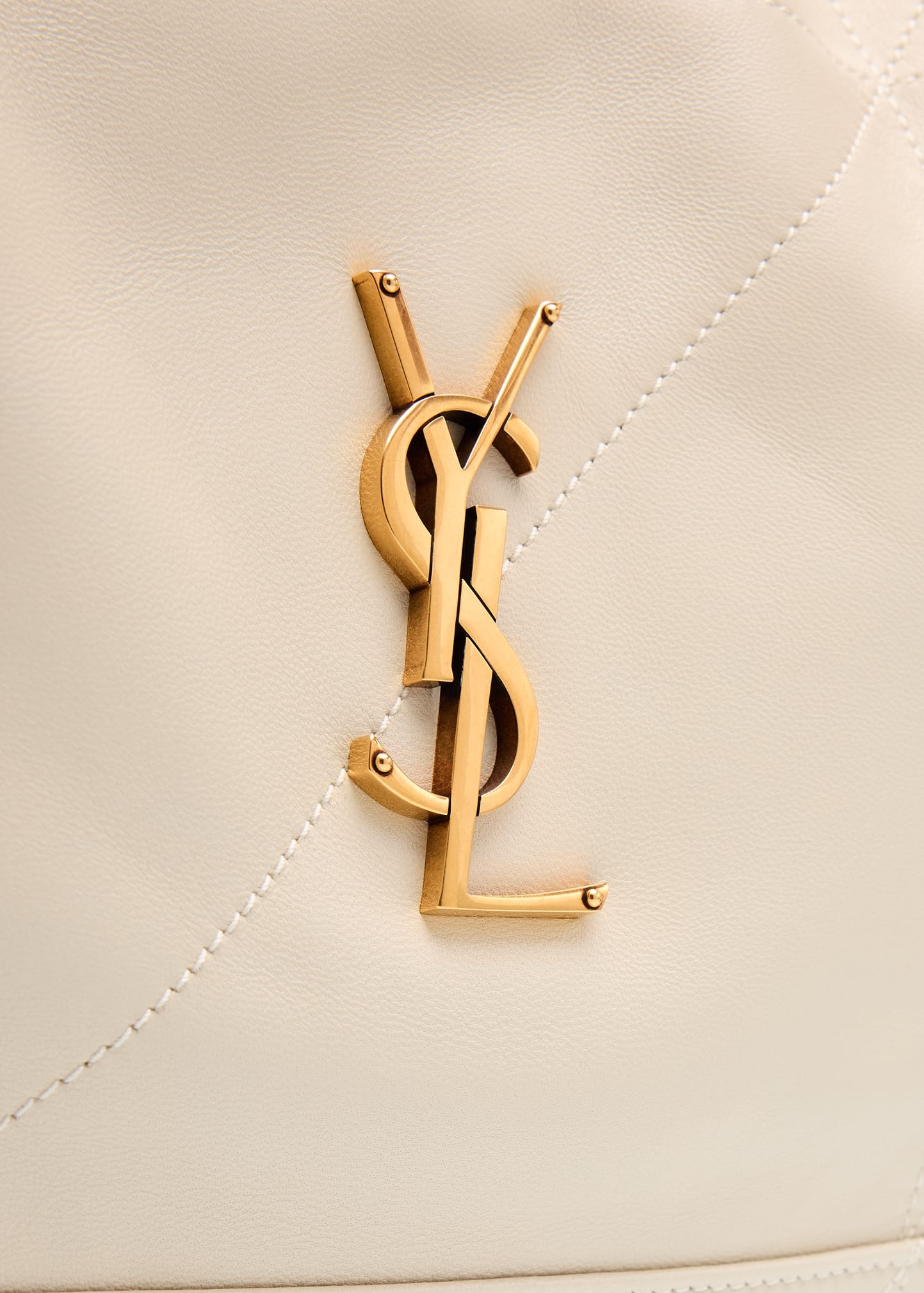 Jamie Large Pochon YSL Shoulder Bag in Quilted Lambskin Leather - 5
