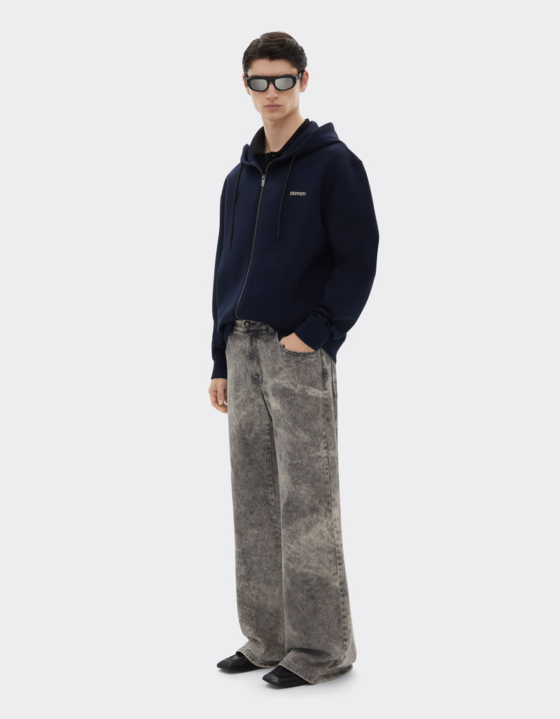 Hooded sweatshirt in scuba 3