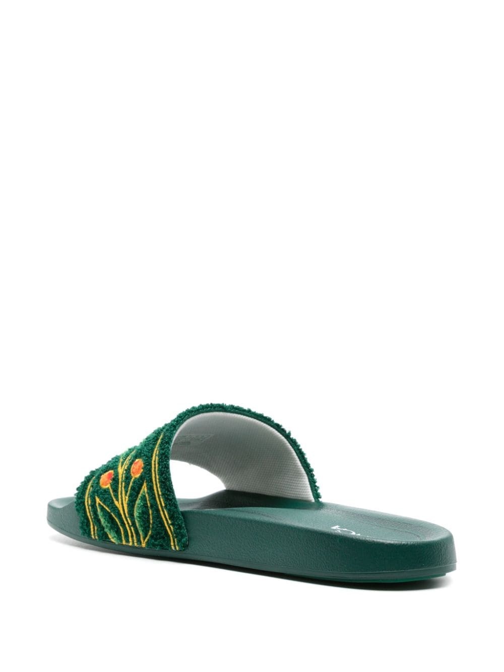 embroidered terry-cloth slides - 3