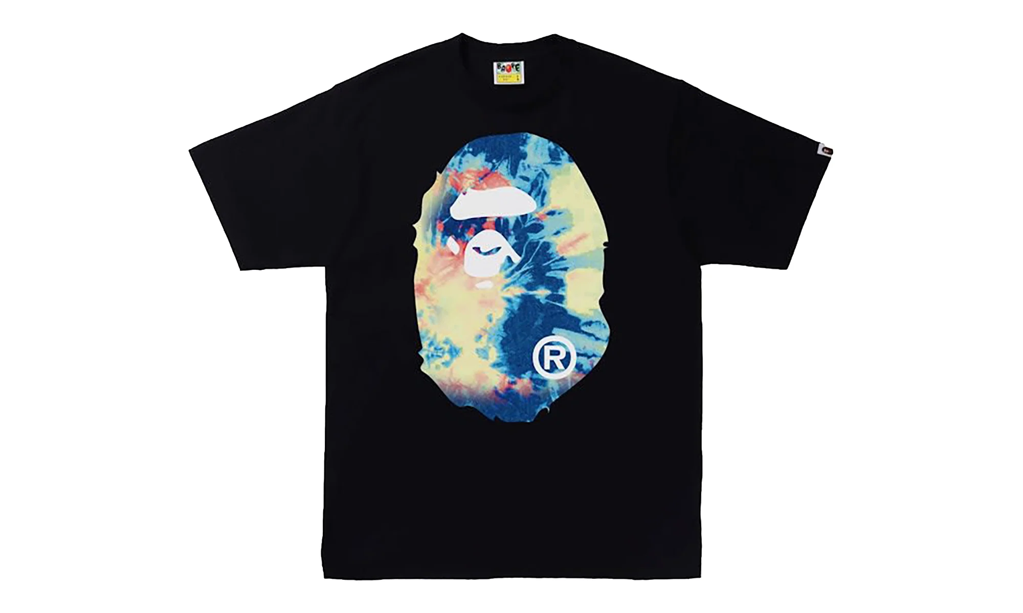 Tie Dye By Bathing Ape Tee "Black / Multicolor" 1I30 110 035 BLACK MULTICOLOR - 1