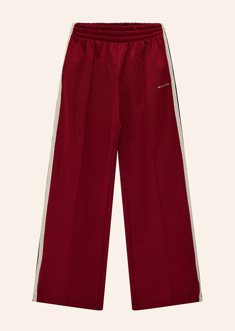 TRICOT TRACKPANT IN CHERRY - 1