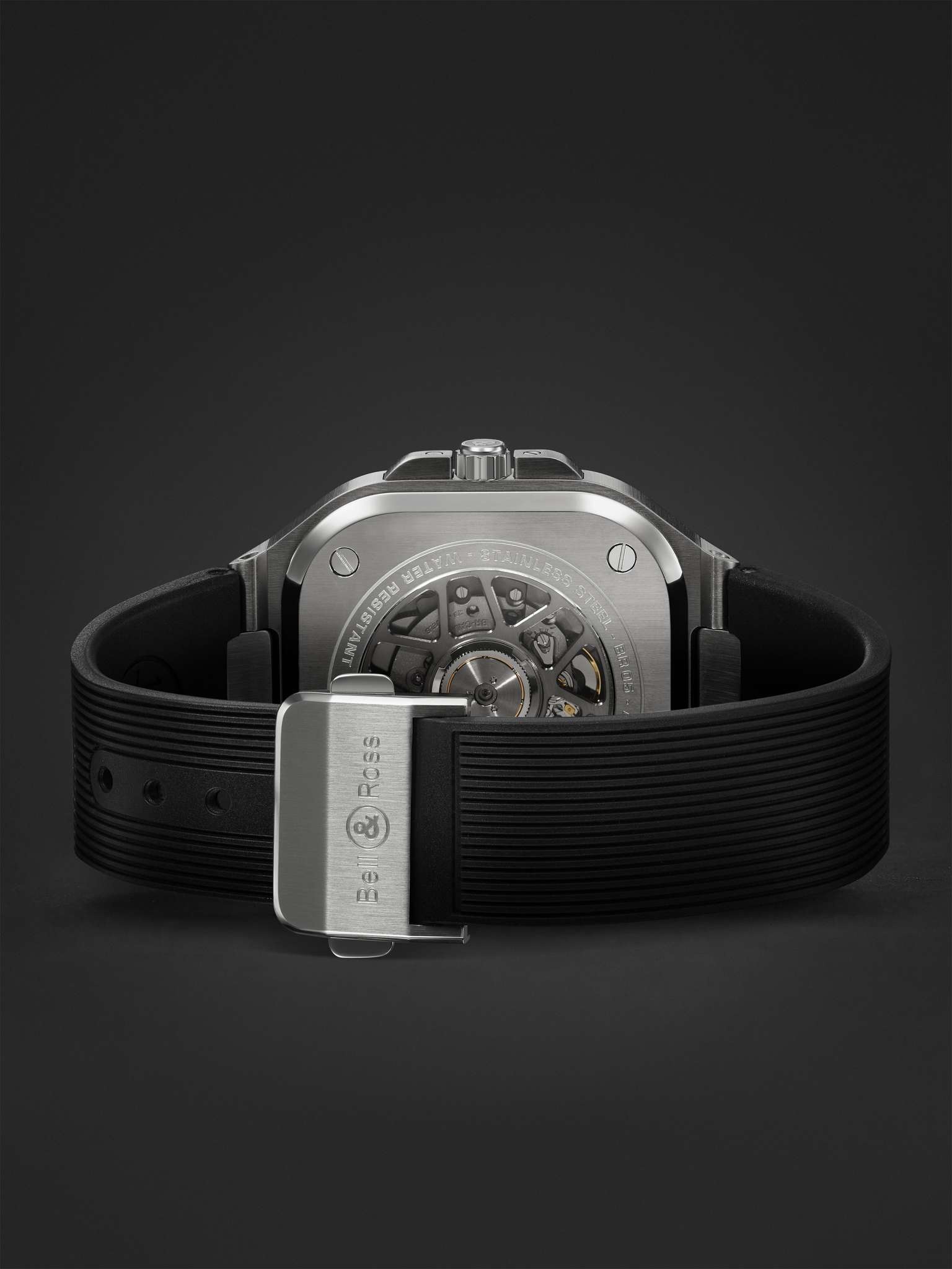 BR 05 Automatic 41mm Stainless Steel and Rubber Watch, Ref. No. BR05G-SI-ST/SRB BU23NOV - 7