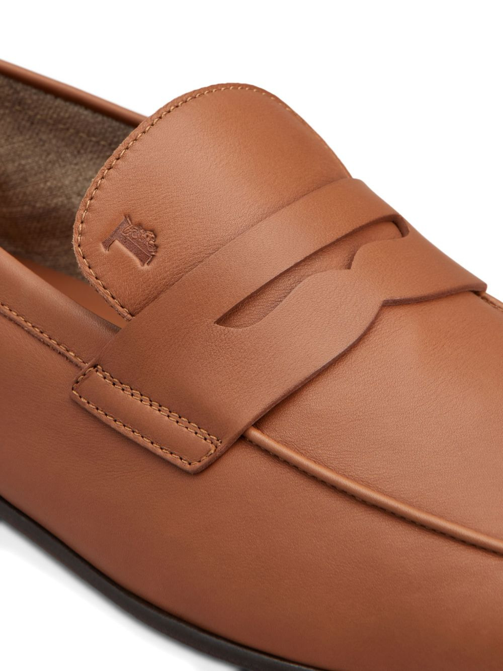 leather penny loafers - 4