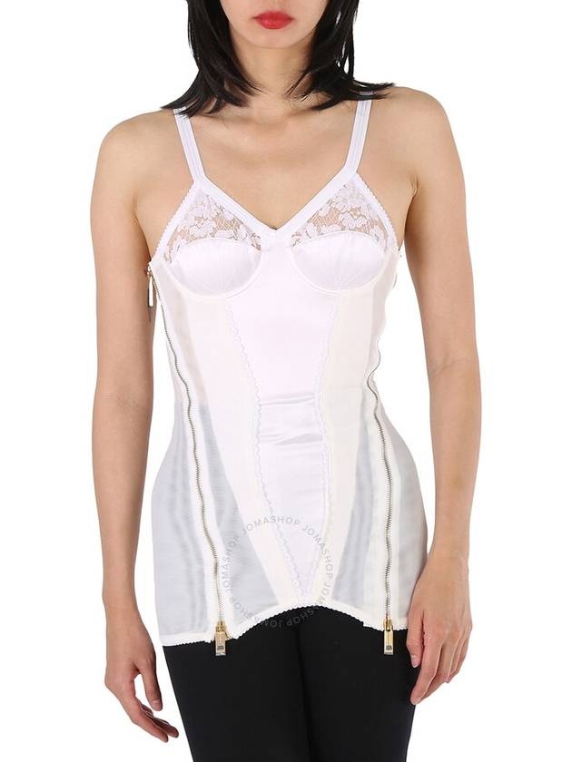 women lace corset white - 2