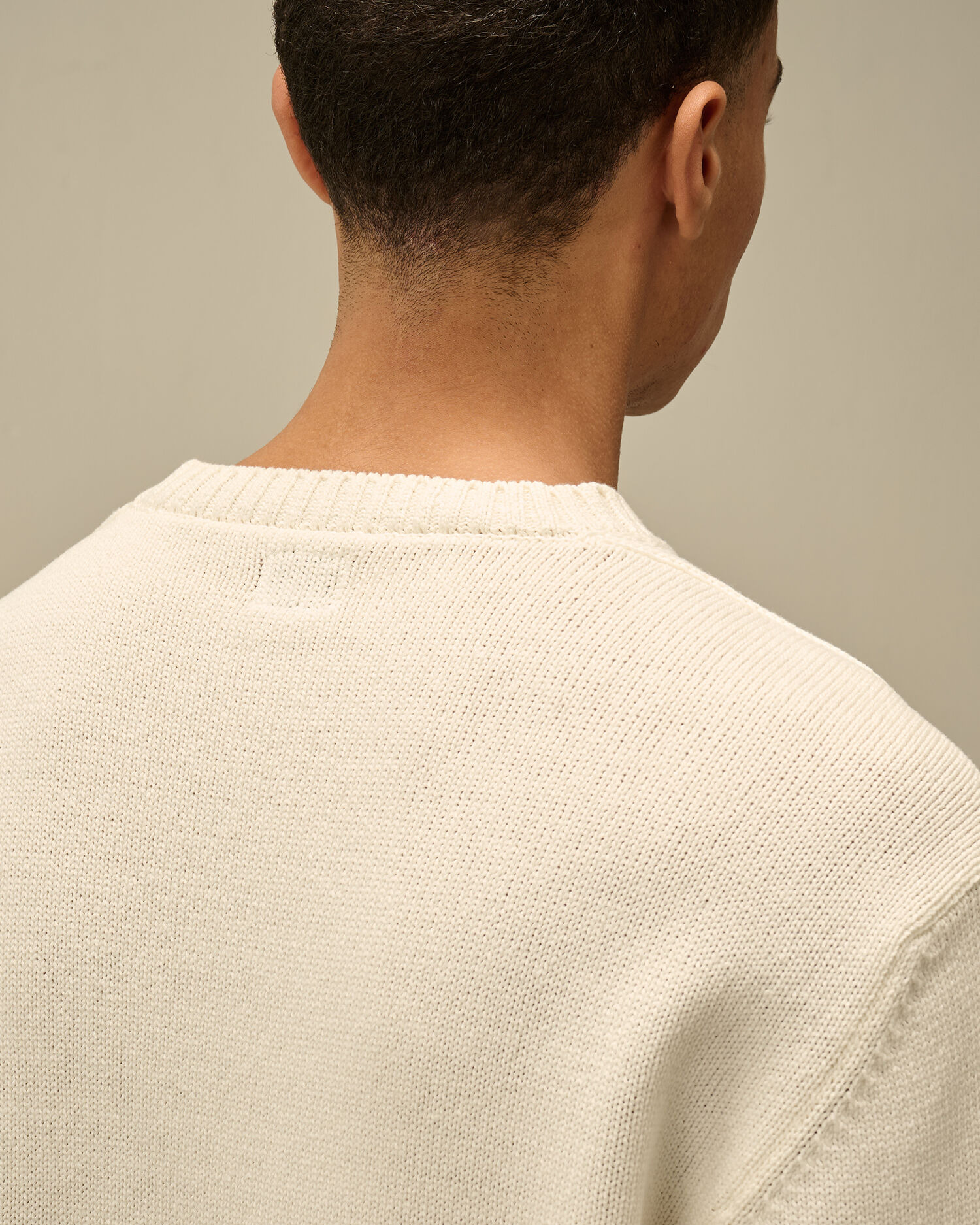 Compact Cotton Crewneck Lens Knit - 6