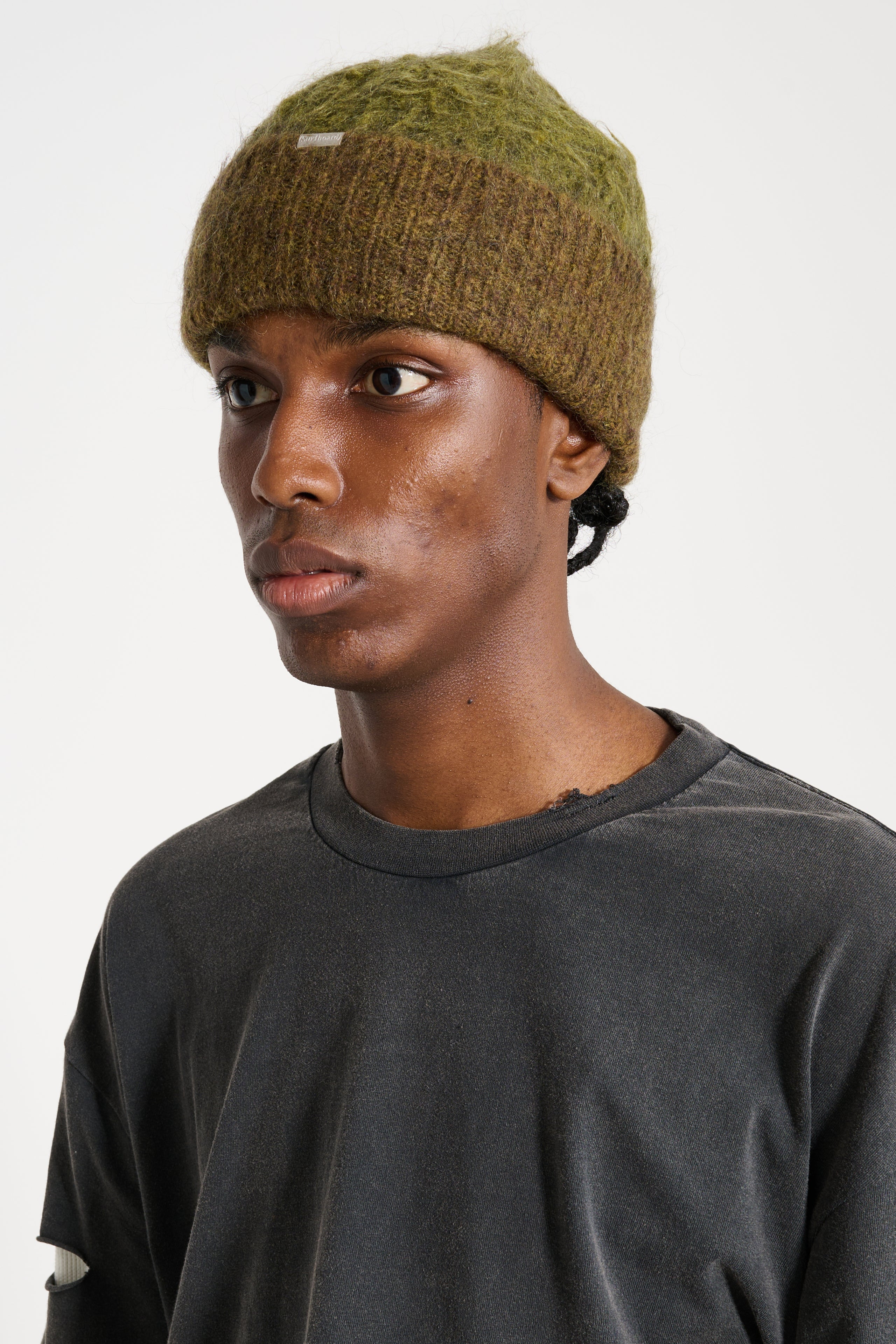 STOCKHOLM SURFBOARD CLUB BEANIE MOON GREEN - 3