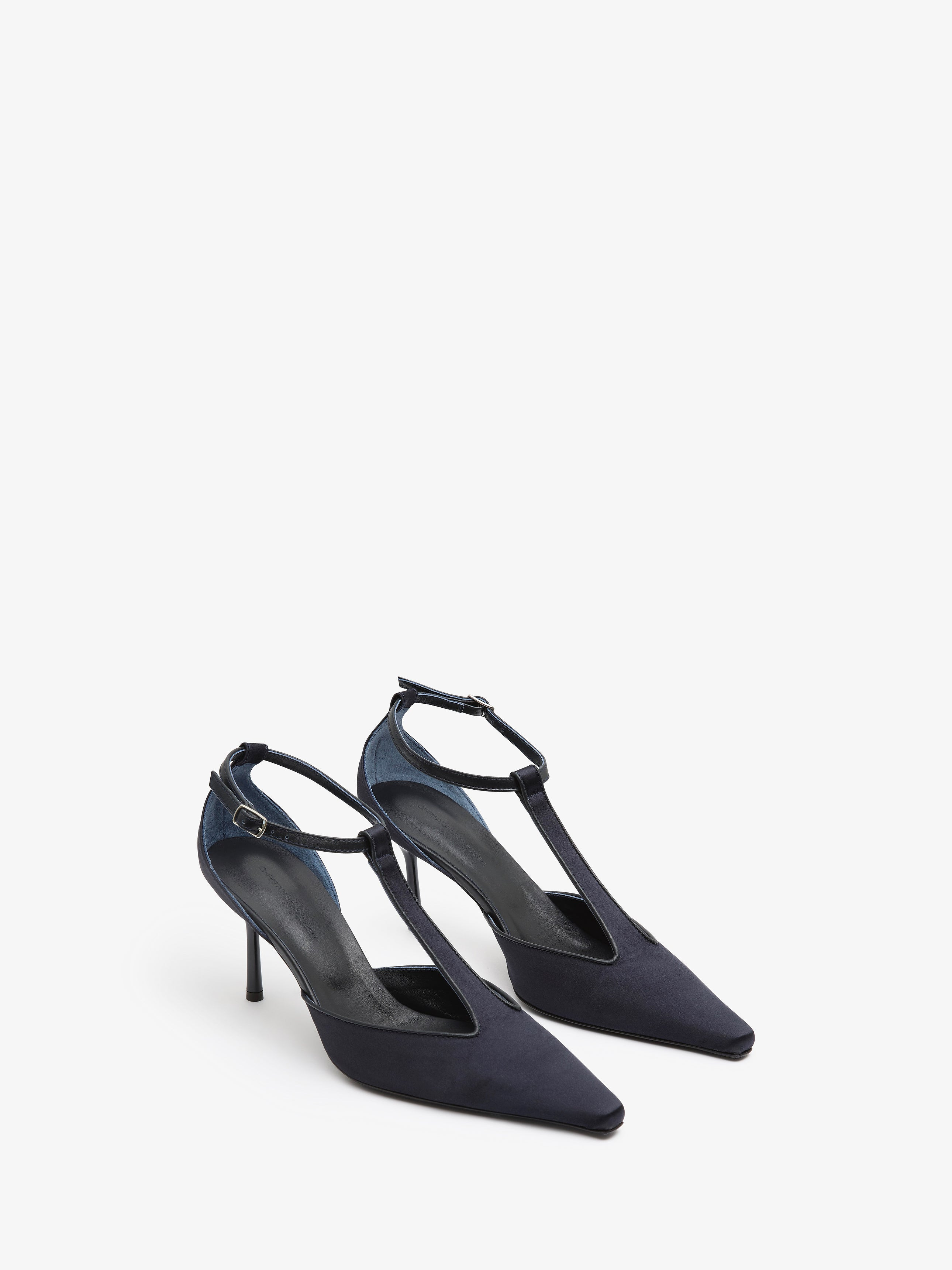T-Bar Satin Heel - 5