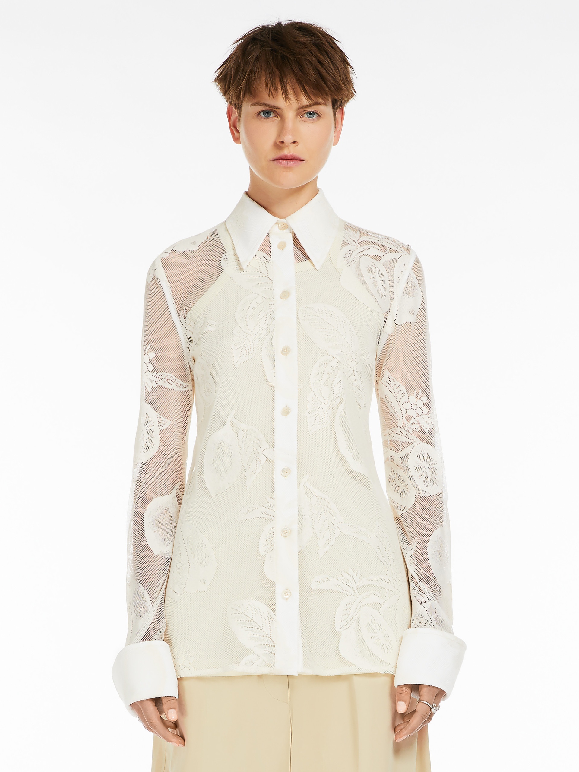 ASTI Printed lace shirt - 3