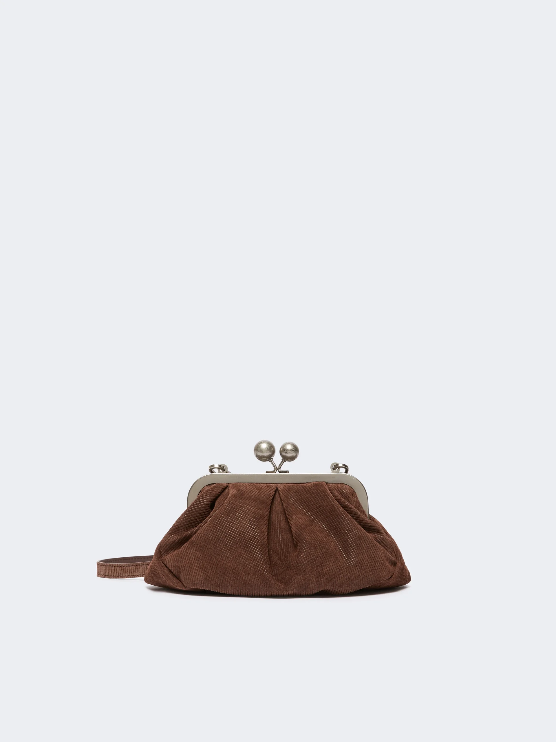 NERINE Small split calfskin Pasticcino Bag - CHOCOLATE - 1