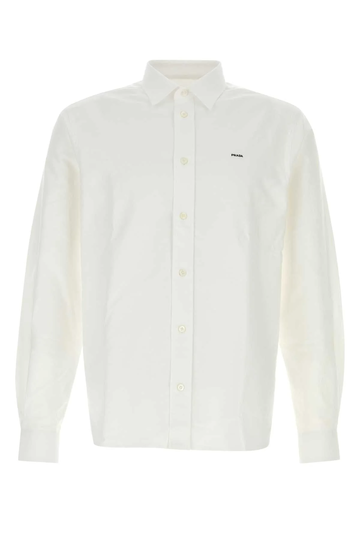 Prada Men White Oxford Shirt - 1