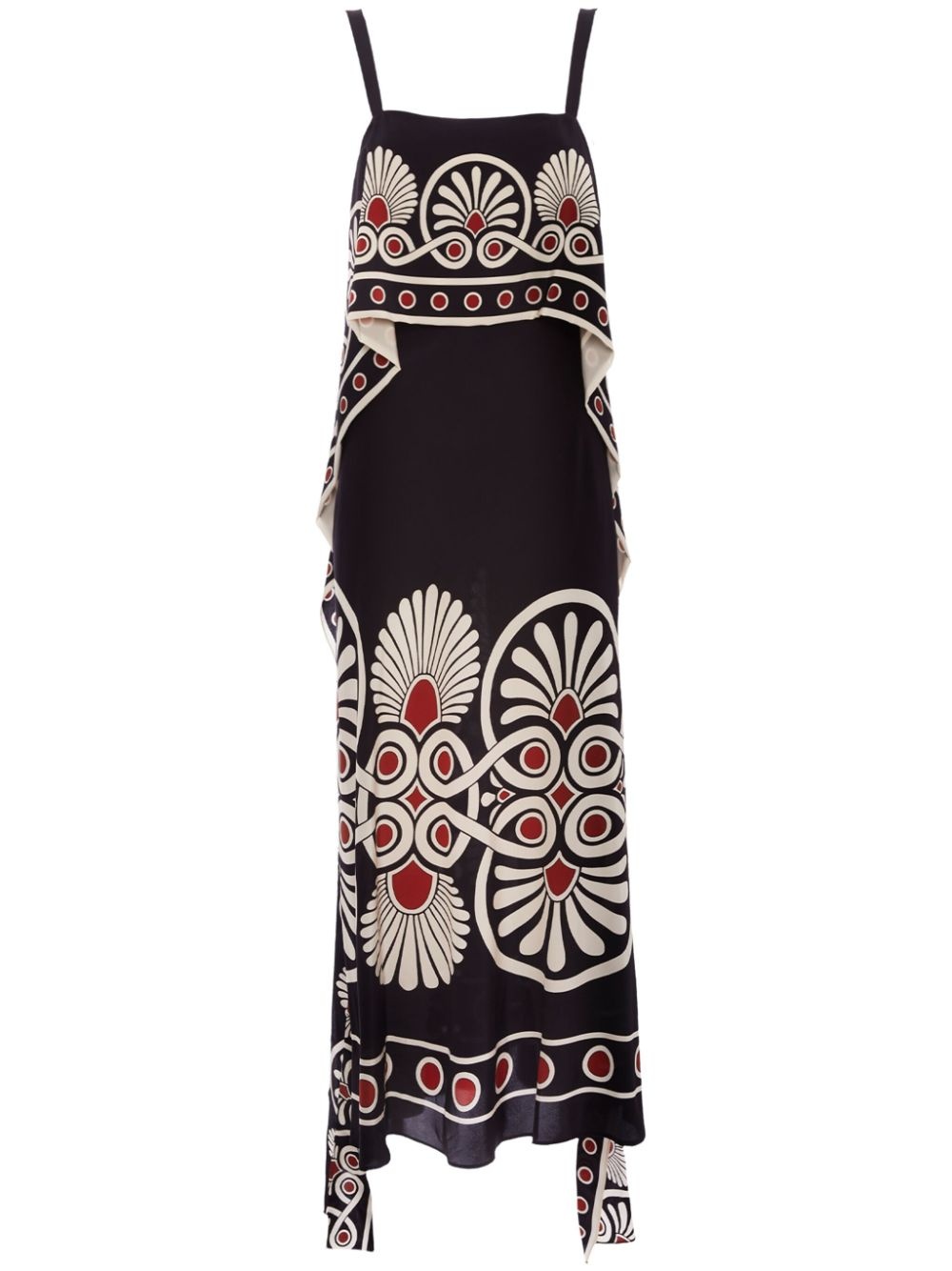 Slip-Around geometric-print dress - 1