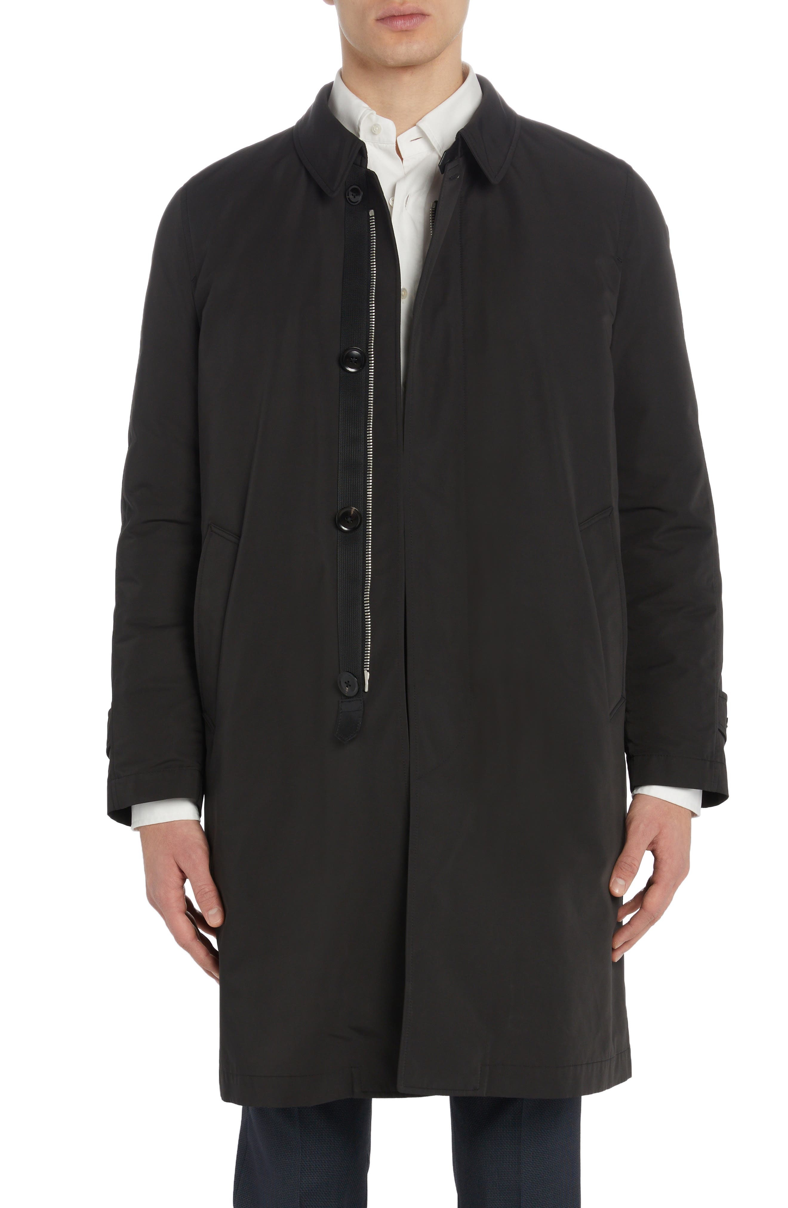 Classic Fit Microfaille Raincoat - 4