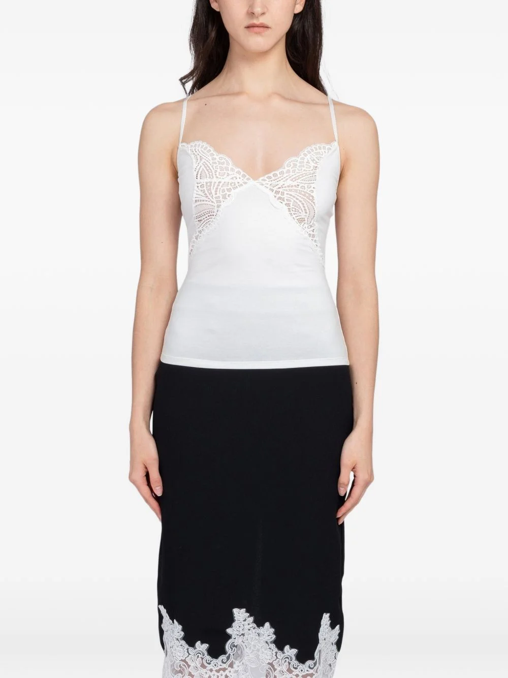 Papillon Cami lace-trim top - 1