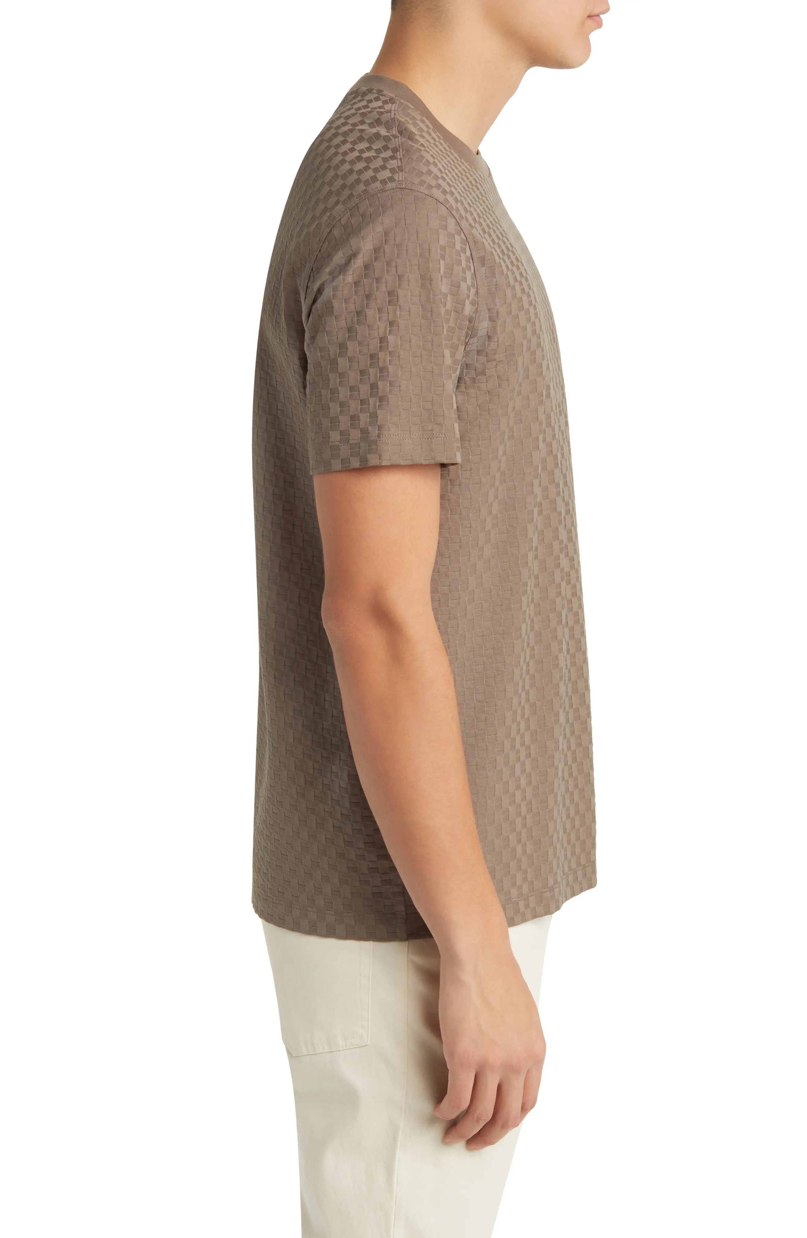 Basket Weave Jacquard T-Shirt - 3