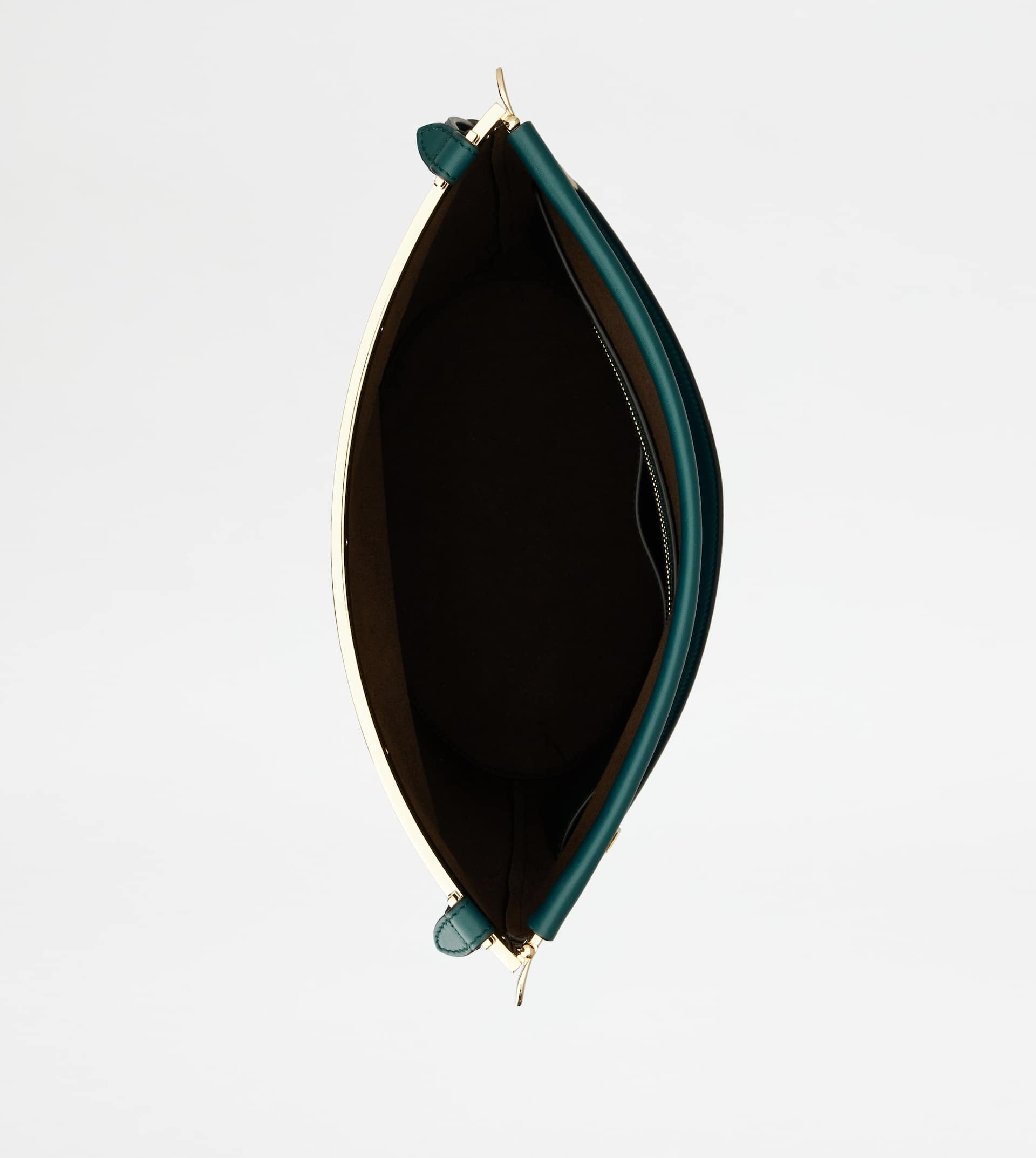TOD'S MAGENTA BAG BUCKET BAG IN LEATHER SMALL - GREEN - 4