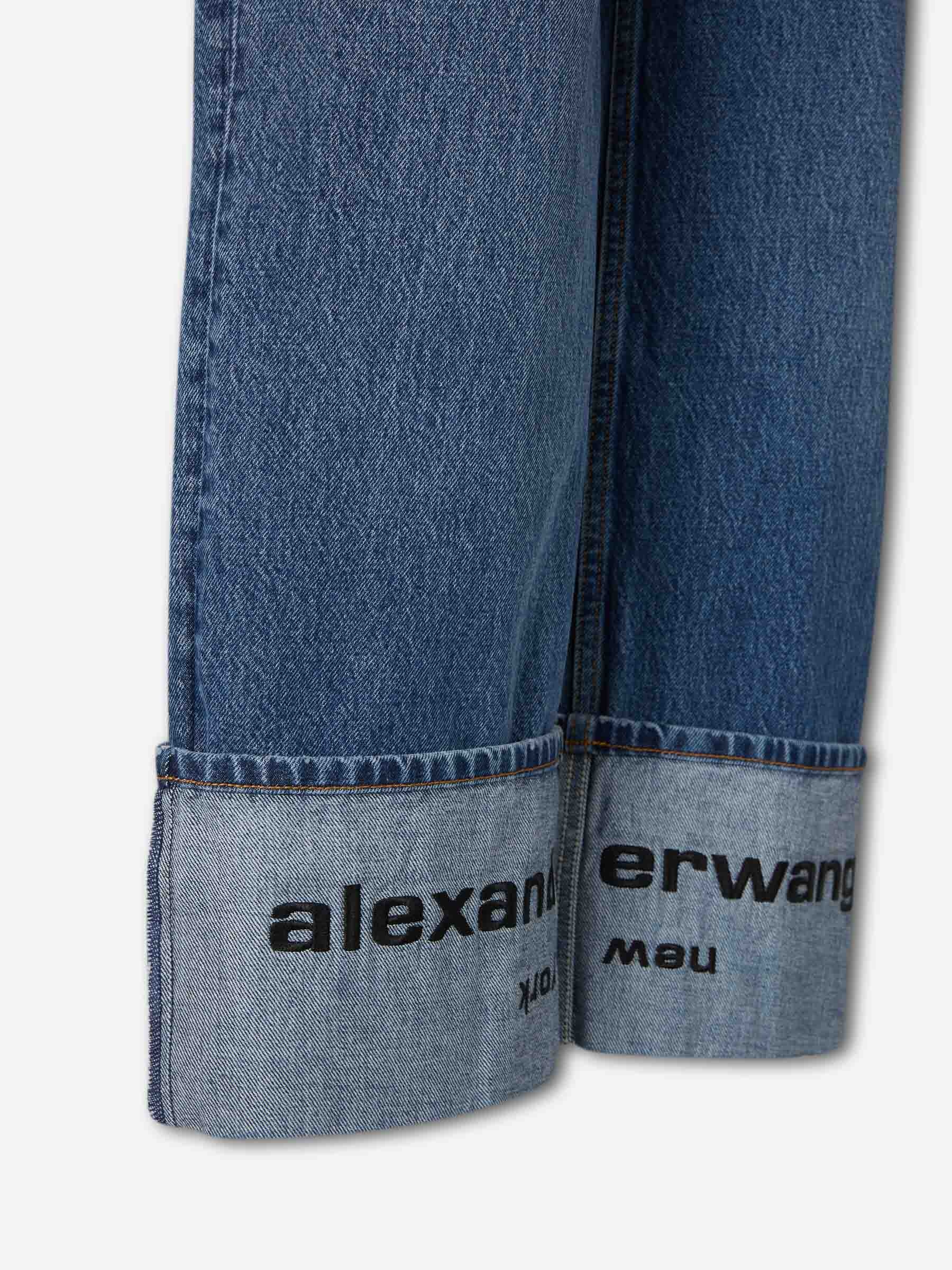 WIDE COTTON JEANS - 3