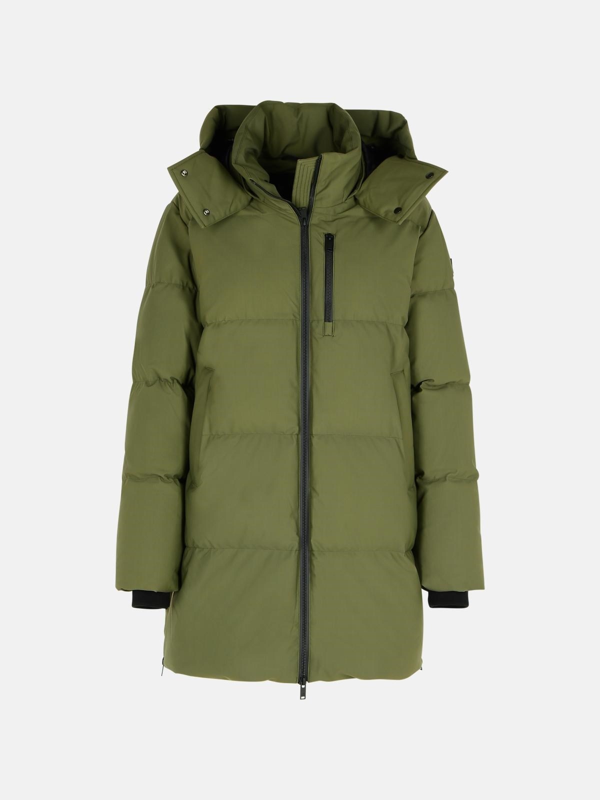 'CHELIA 3Q' GREEN NYLON BLEND PARKA - 1