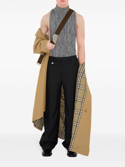 Burberry moulinÃ© fringed cape outlook