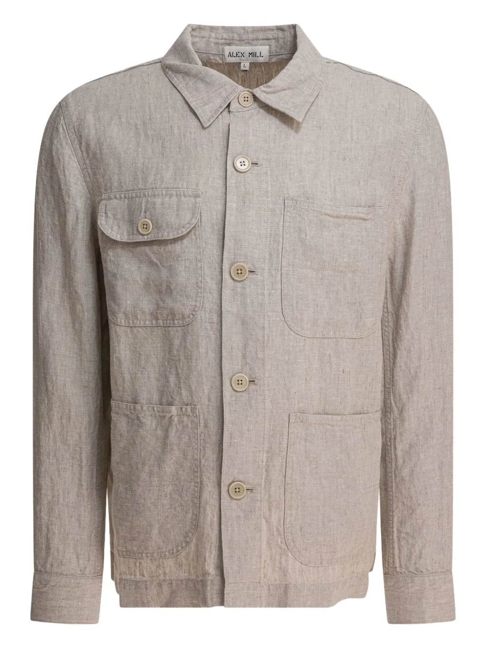 Work linen shirt jacket - 1