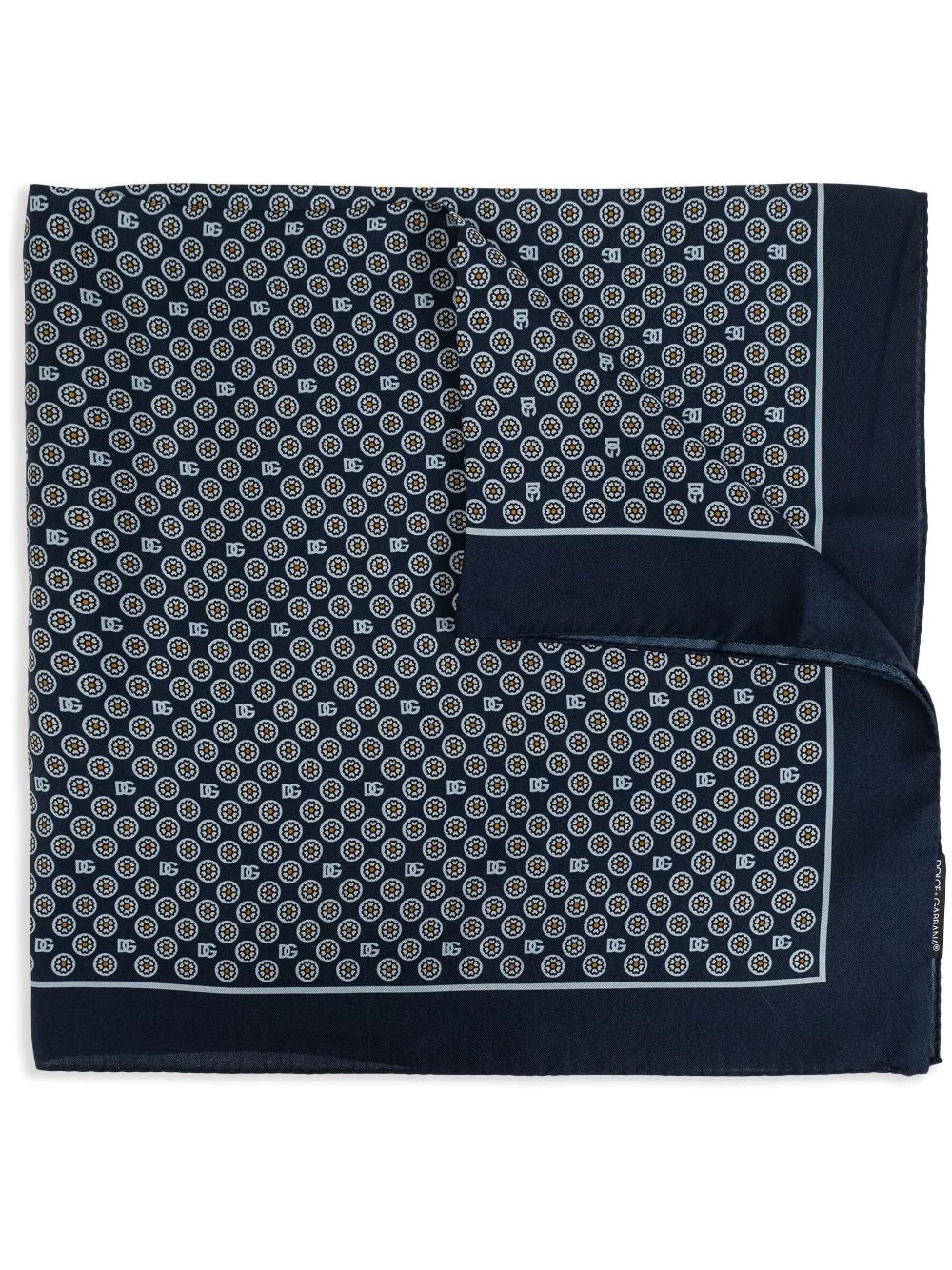 floral-pattern silk scarf - 1