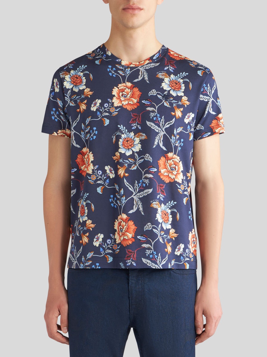 FLORAL-PRINT T-SHIRT WITH LOGO - 2
