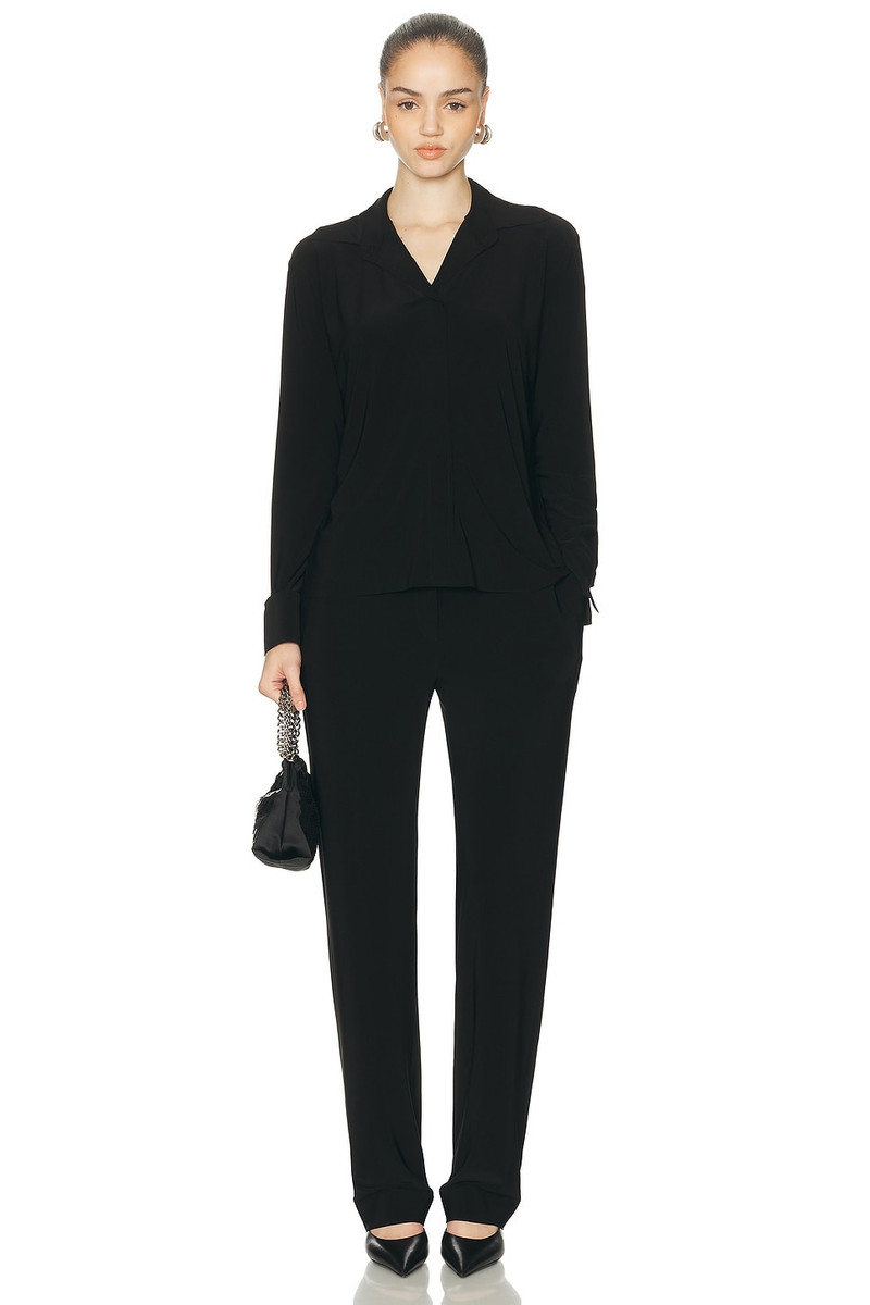 NORMA KAMALI Collar Stand Top outlook