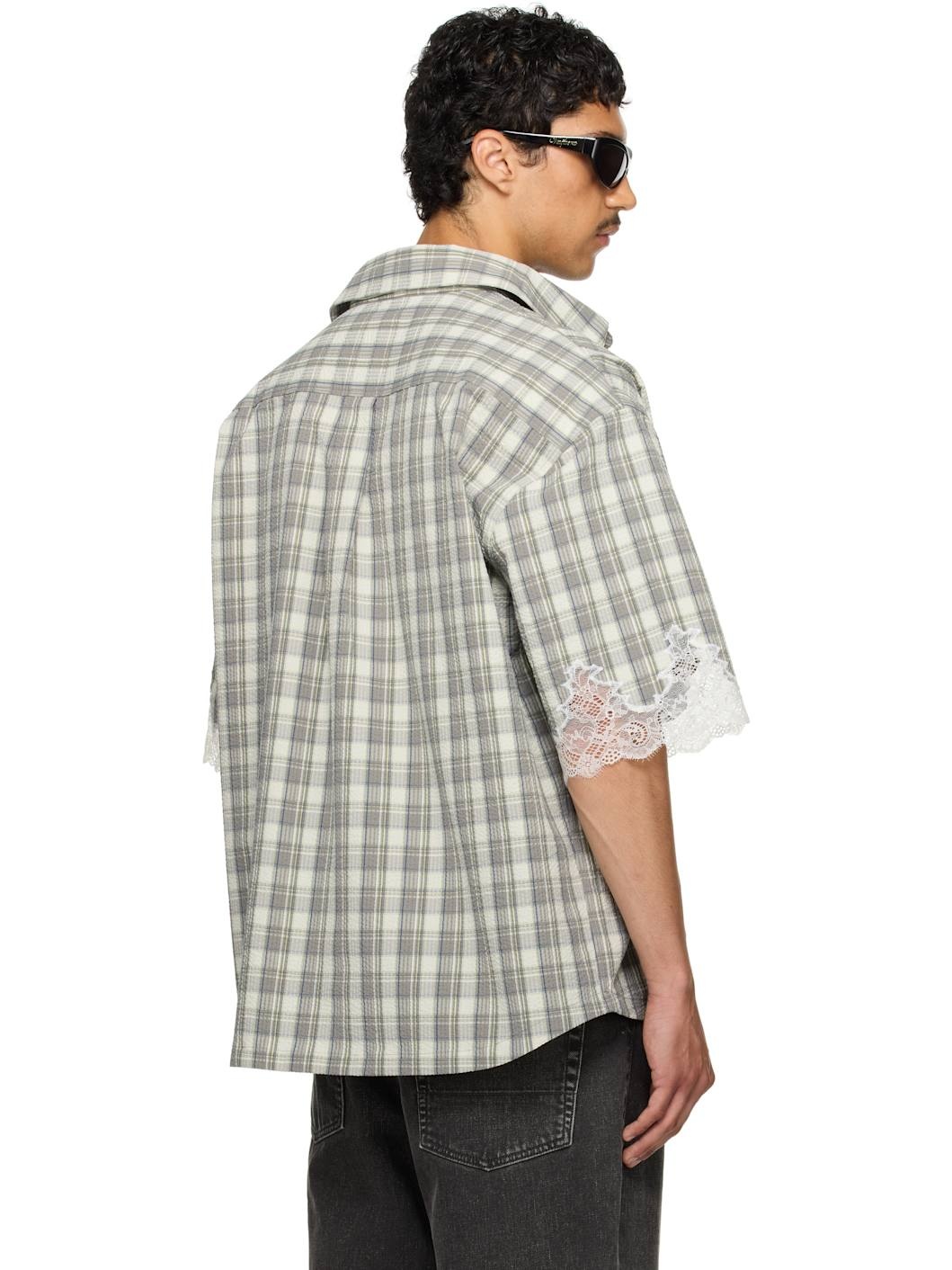 SSENSE Exclusive Gray Lace Overshirt - 3