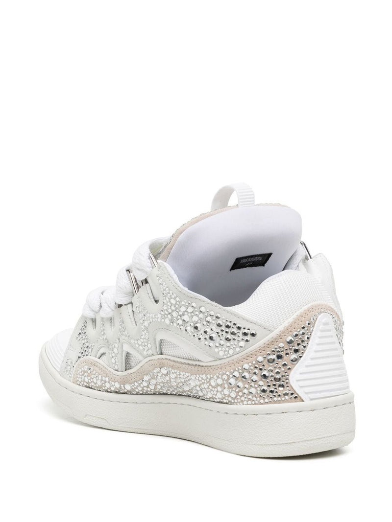 Lanvin LANVIN Curb Sneakers White/Silver outlook