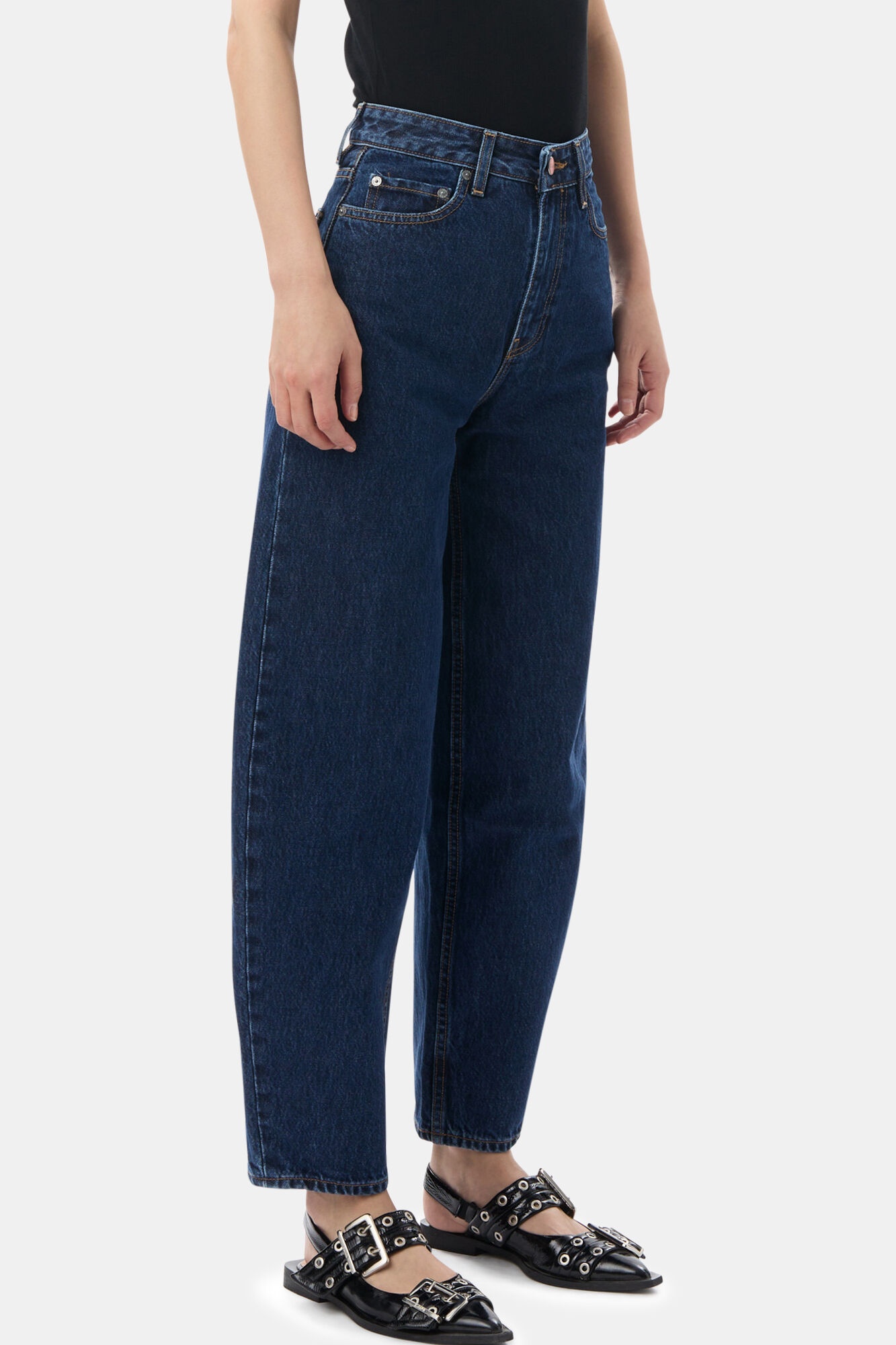 DARK BLUE STARY JEANS - 3