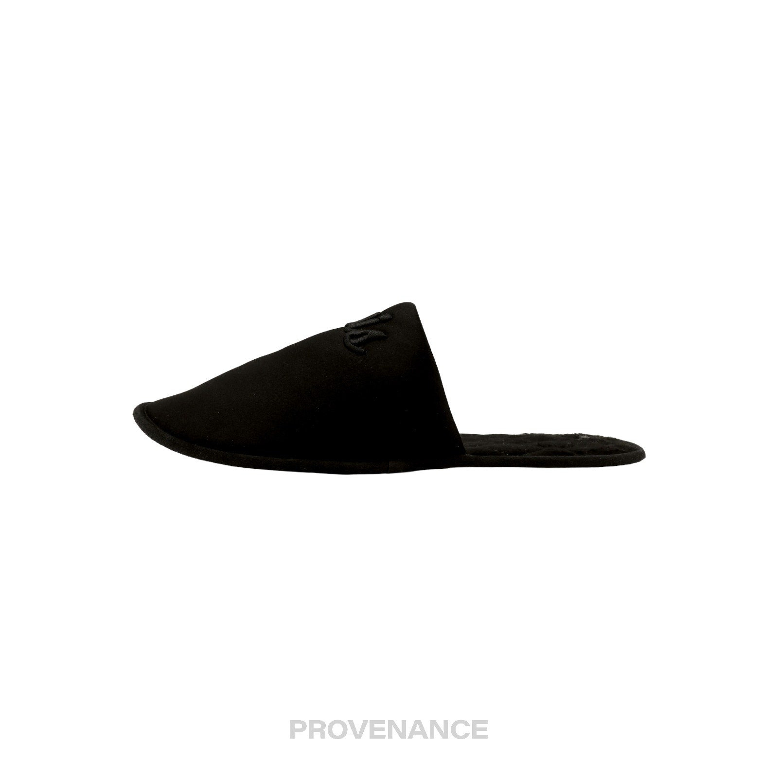 Louis Vuitton Slipper - Script Embroidered Black - 7