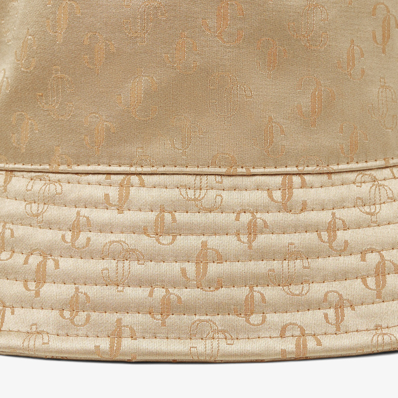 Renata
Camel Cotton and Silk JC Monogram-Jacquard Bucket Hat 4