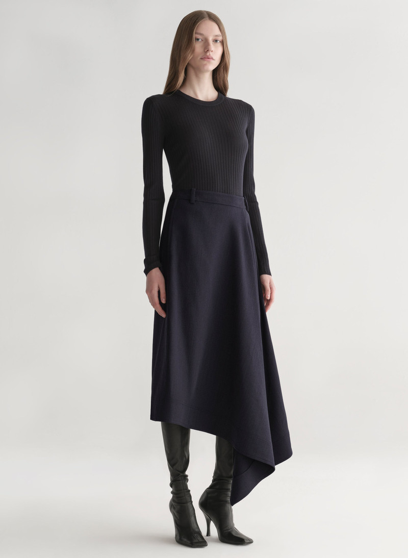 Gael Melange Twill Midi Skirt 4