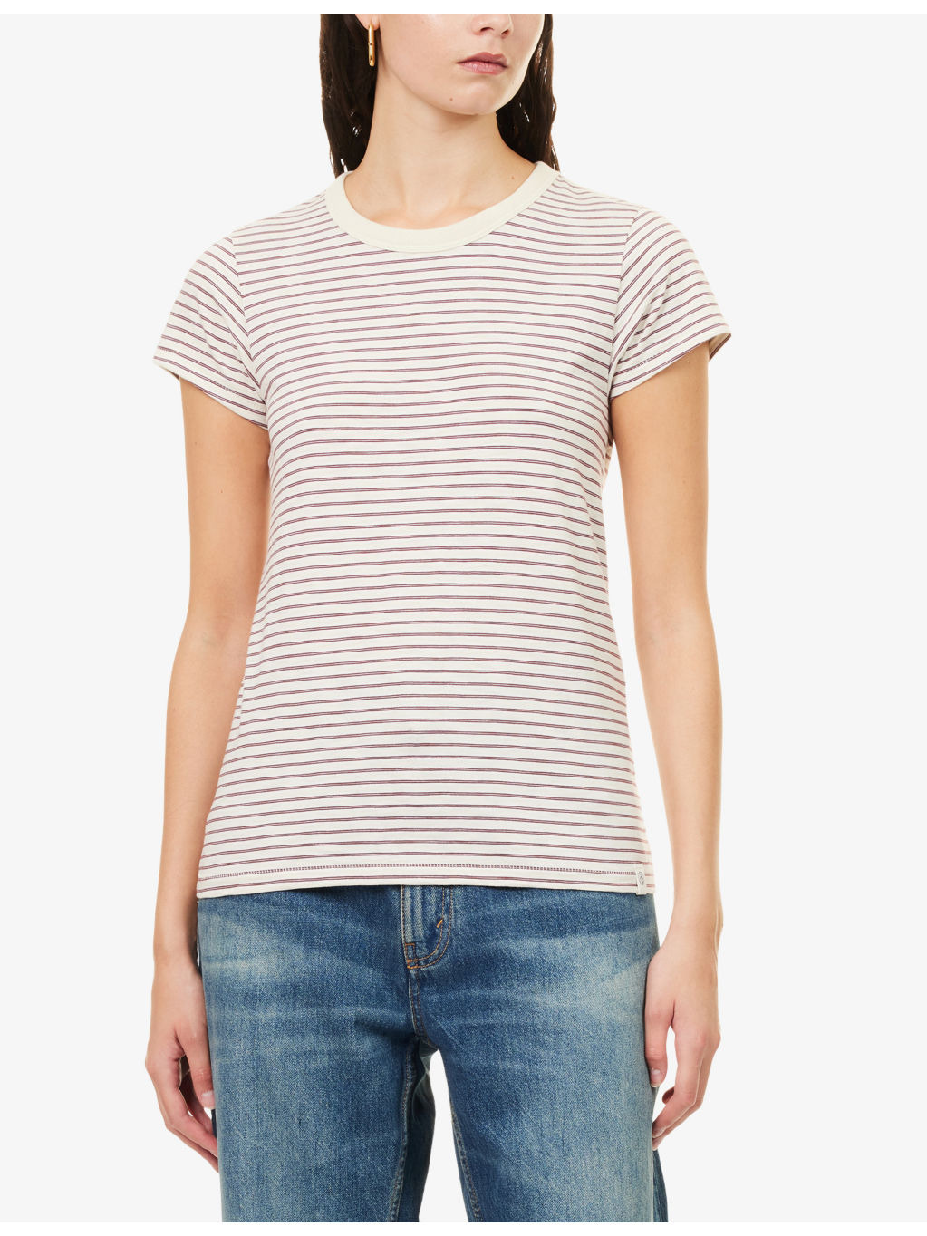 The Slub Striped Cotton-Jersey T-Shirt - 3