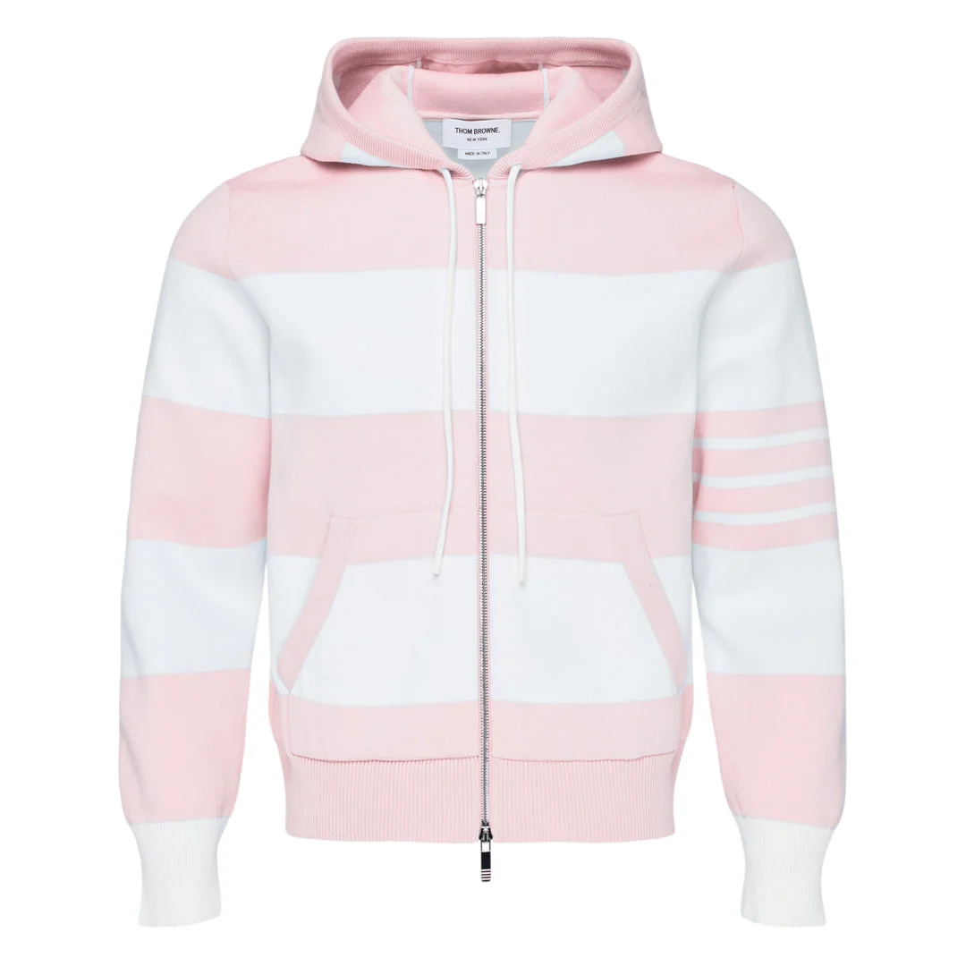 Rugby Stripe Zip Hoodie - 1
