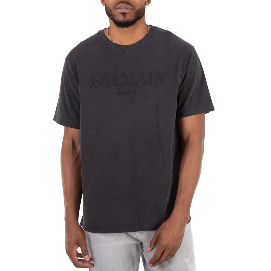 Balmain Vintage Logo Embroidered T-Shirt - 3