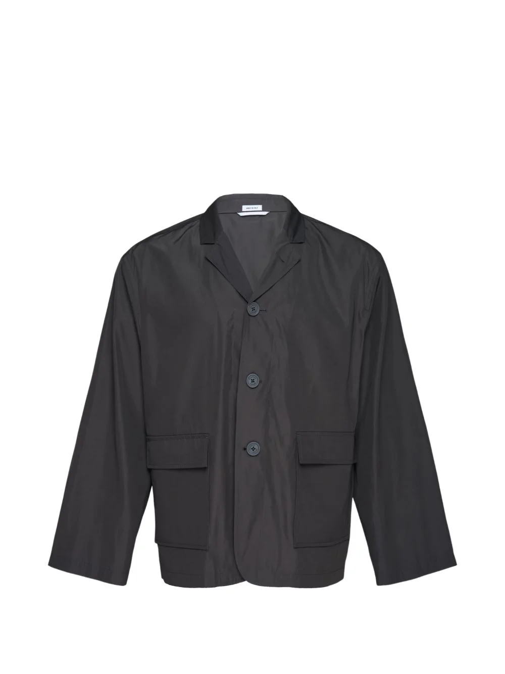 flap-pocket packable jacket - 1