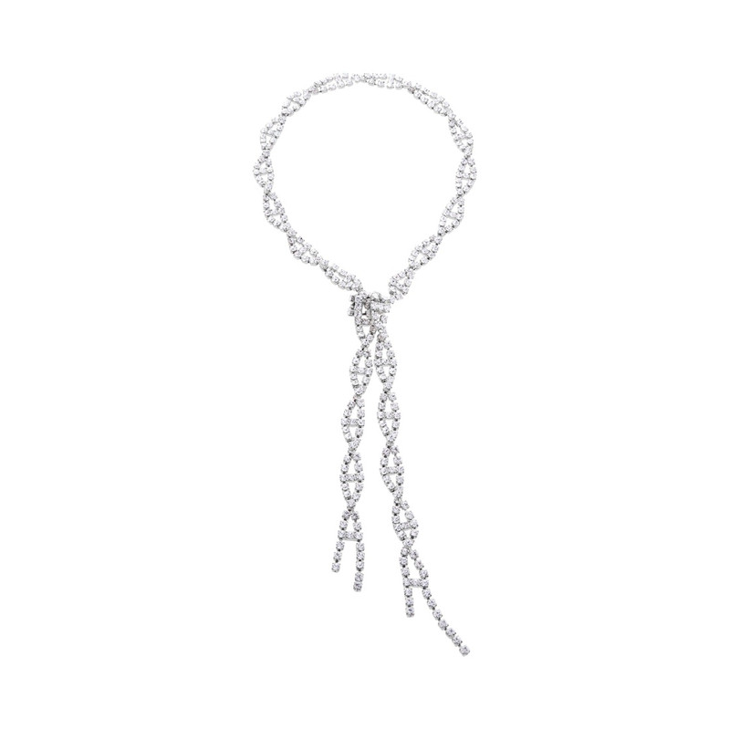 Women's Riviera Necklace in Shiny Silver 1